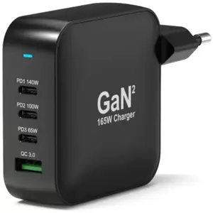 Port Design - Chargeur Secteu  160w Usb C Gan + Cable Usb-C 2m