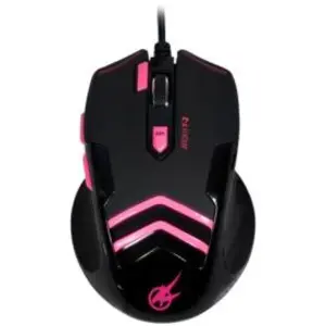 PORT AROKH Y-2 - Souris - optique - 7 boutons - filaire - USB - rose pas cher