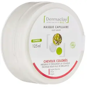 Dermaclay - Masque capillaire Cheveux colorés sans sulfate 125ml pas cher