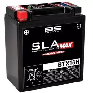 Comparateur de prix : BS BATTERY Batterie fermée sans entretien, moto & scooter, BTX16H SLA MAX