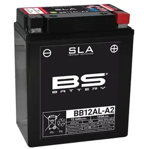 Comparateur de prix : BS battery 300837 bb12al-A2 AGM SLA Moto Batterie, Noir