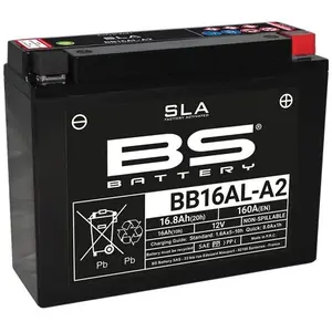 Comparateur de prix : BS battery 300839 bb16al-A2 AGM SLA Moto Batterie, noir