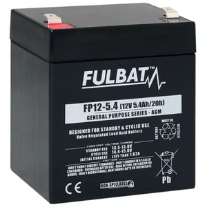 Comparateur de prix : Fulbat - Batterie AGM Plomb étanche FP12-5.4 (T2) 12 Volts 5,4 Amps