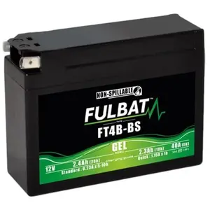 Comparateur de prix : Batterie Fulbat YT4B-BS/FT4B-BS Gel 12V 2,3Ah Noir TU 550949