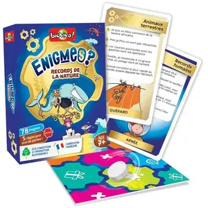 Jeu pour découvrir la nature Bioviva Enigmes Records de la Nature pas cher