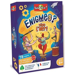 Jeu de société - BIOVIVA - Enigmes - Vive l'Art - Jeu de réflexion et stratégie pas cher