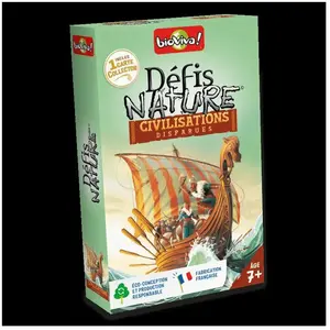 Comparateur de prix : Jeu De Cartes Bioviva - Défis Nature Civilisations Disparues Blanc