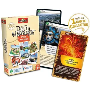 Comparateur de prix : Jeu de cartes - BIOVIVA - Défis Nature Pays du monde - 7 ans - Beige - 30 min