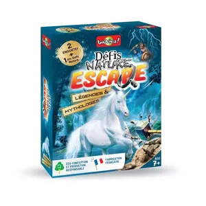 Jeu de cartes Bioviva Défis Nature escape Légendes et mythologie pas cher