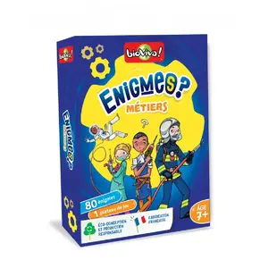 Comparateur de prix : Jeu de société Bioviva Les Enigmes Les métiers