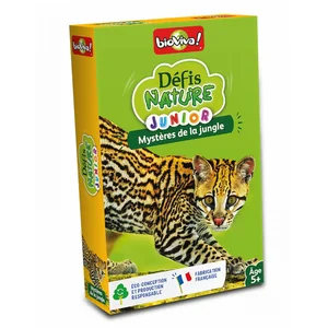 Comparateur de prix : Jeu de cartes Bioviva Défis Nature Junior Mystères de la jungle