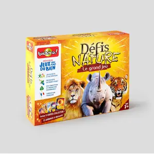 Comparateur de prix : Bioviva Le grand jeu Défis Nature cartes collector- Jeu de famille