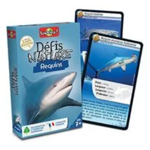 Comparateur de prix : Jeu de cartes - BIOVIVA - Défis nature requins - Enfant - 7 ans - Mixte