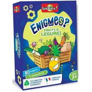 Jeu de cartes Bioviva Enigmes Fruits et Légumes pas cher