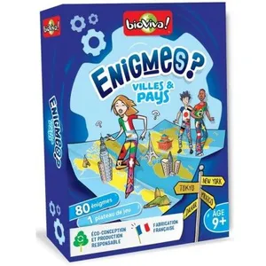 Bioviva - Jeu d'enigmes Villes et Pays Des 9 ans pas cher