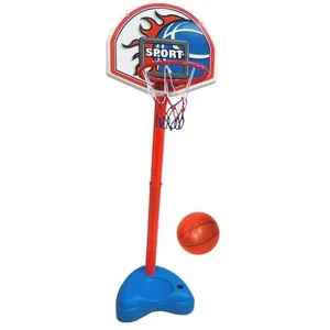 SANS Panneau de basket sur pied ajustable et ballon pas cher