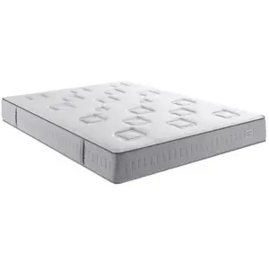 Simmons, Matelas Challenge, 140x190, Ressorts ensachés, Blanc et Gris