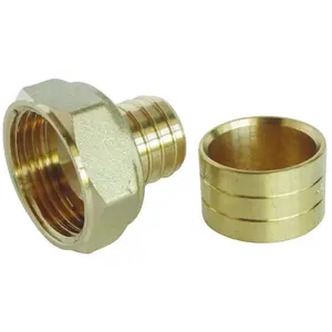 Fixoconnect Raccord droit à glissement pour tube PER Ø25 - Ecrou-tournant F20/27