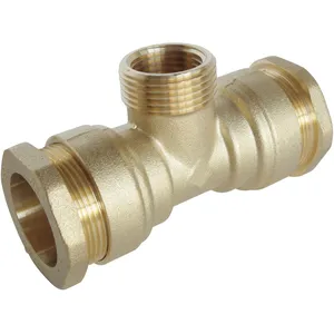 Comparateur de prix : Somatherm - Raccord laiton Té Mâle 1' au centre sumo pour tube pe Ø32 mm