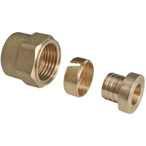 SOMATHERM FOR YOU Raccord droit à visser pour tube PER Ø16 - Ecrou-tournant F15/21 par lot de 5Vendu paramazon