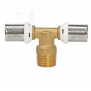 Raccord adaptateur en T à pression en laiton Fixoconnect 26mm pas cher