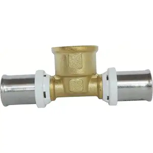 Raccord adaptateur en T à pression en laiton Fixoconnect 16mm