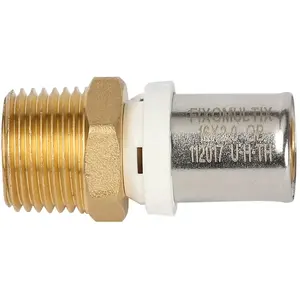 Fixoconnect Raccord droit mâle multicouche à sertir 26mm x 20/27 - 3/4... pas cher