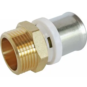 Raccord droit mâle multicouche à sertir 32mm x 26/34 - 1" Fixoconnect