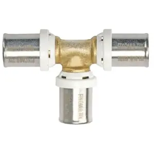Somatherm - Té égal à sertir multicouche - Ø16x16x16 - 30343-16-16-16 - Fixoconnect - AyorVendu parscrewfix