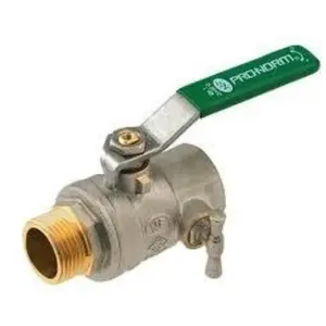 AYOR Vanne à sphère NF à purge manette plate MF 15/21 - 1/2" PronormVendu parscrewfix