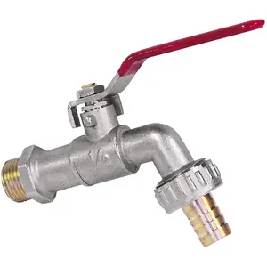 Robinet d'arrosage à sphère SOMATHERM FOR YOU - 20/27-20/27 - Nickelé pas cher