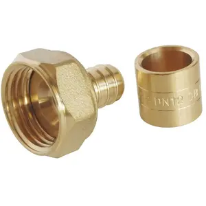 Comparateur de prix : SOMATHERM Raccord droit à glissement pour tube PER Ø12 - Ecrou-tournant F15/21 - lot de 10