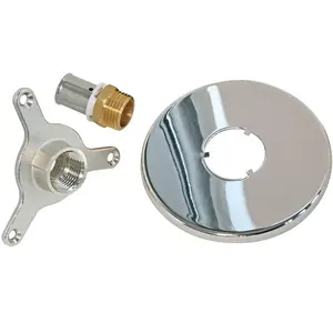 Pronorm Applique Murale pour robinet d'arrosage à sertir - Finition Nickelé pas cher
