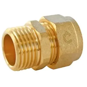 Comparateur de prix : SOMATHERM Raccord droit mâle PER à compression 16mm x 15/21 - 1/2" Fixoconnect