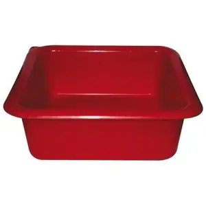 Comparateur de prix : ALUMINIUM ET PLASTIQUE Cuvette carrée - 29 cm - 5.5 L - rouge