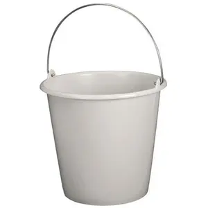 Comparateur de prix : ALUMINIUM ET PLASTIQUE Seau de ménage - 5 L - blanc pailleté