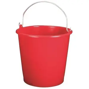 ALUMINIUM ET PLASTIQUE Seau de ménage - 5 L - rouge