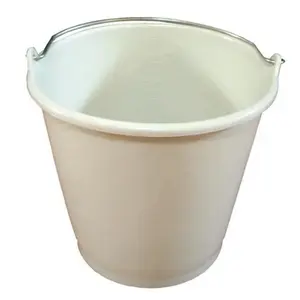 Comparateur de prix : ALUMINIUM ET PLASTIQUE Seau de ménage gradué - 16 L - blanc pailleté