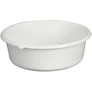 Comparateur de prix : ALUMINIUM ET PLASTIQUE Cuvette ronde - D: 32 cm - H 11 cm - 5 L - gris moucheté
