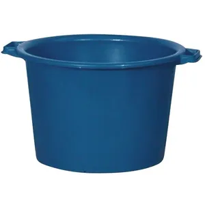 ALUMINIUM ET PLASTIQUE Baquet rond 40 L - D: 49 cm - H 31 cm - bleuVendu parcdiscount