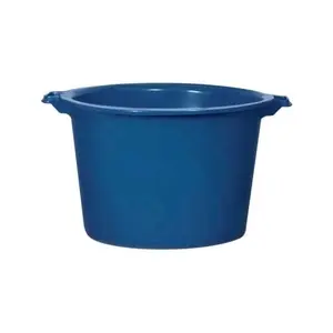 ALUMINIUM ET PLASTIQUE Baquet rond - 75L - Ø62 cm - Bleu