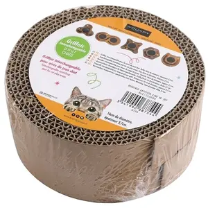 Aire de jeux pour chat carton et bois - WOUAPY (Forme: RECHARGES x 2)