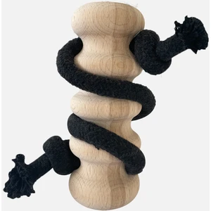 Jouet Chien Wouapy Jouet en Bois et en Corde Wave 14 cm pas cher
