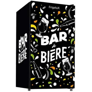 FrigeluX Bar à bière porte en verre BAB89NEG 88 Litres pas cher