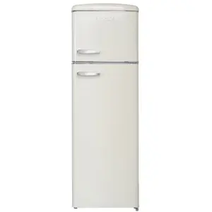FrigeluX Réfrigérateur Retro Vintage Crème 2 portes RFDP246RCD 245L pas cher