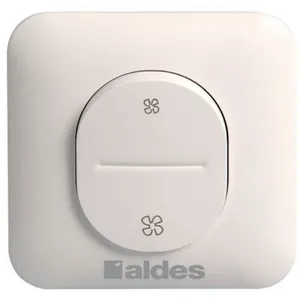 Interrupteur de commande chauffage/climatisation Aldes blanc pas cher