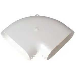 Coude horizontal Aldes 200 x 60 mm blancVendu parcastorama