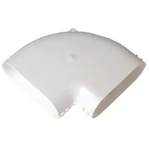 Coude horizontal Aldes 100 x 40 mm blancVendu parcastorama