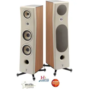 Enceintes colonne Focal Kanta N°3 Noyer / Ivoire pas cher