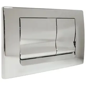 Comparateur de prix : REGIPLAST Plaque de commande double touche ria réservoir encastré cesame, chromée